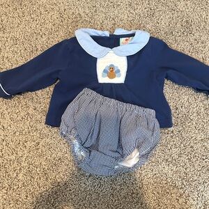 Charming Blue Baby Diaper Cover Set with Duck Design